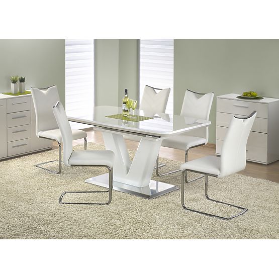 MISTRAL White Glossy Table
