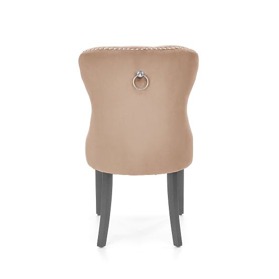 MIYA Chair Black / Upholstery: Beige (1p=2pcs)