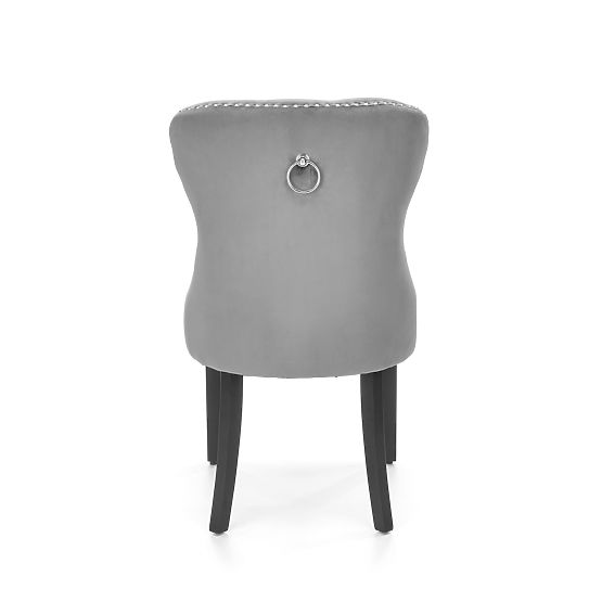 MIYA Chair Black / Upholstery: Gray (1p=2pcs)