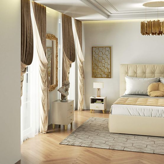 MOBI K-01 CHEST OF DRAWERS CASHMERE GOLD