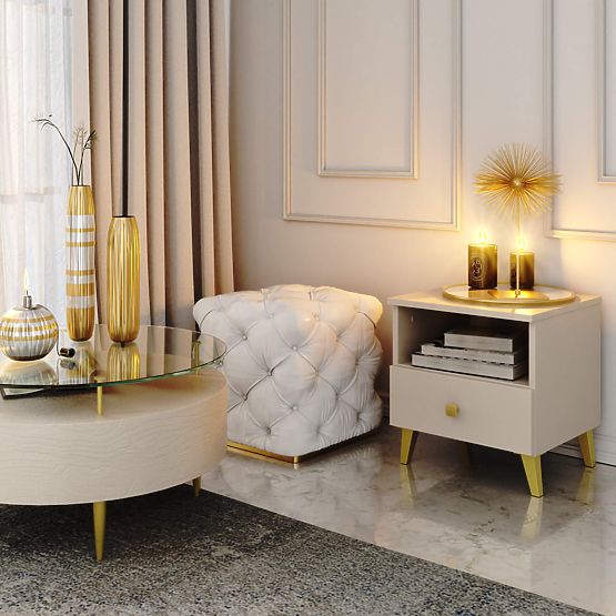 MOBI K-01 CHEST OF DRAWERS CASHMERE GOLD