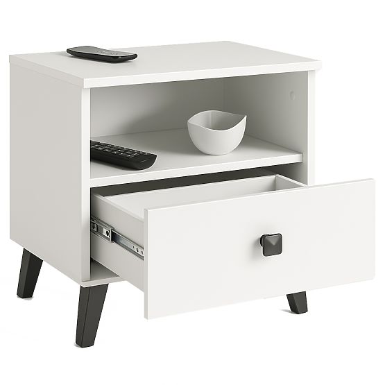 MOBI K-01 WHITE BLACK CHEST OF DRAWERS