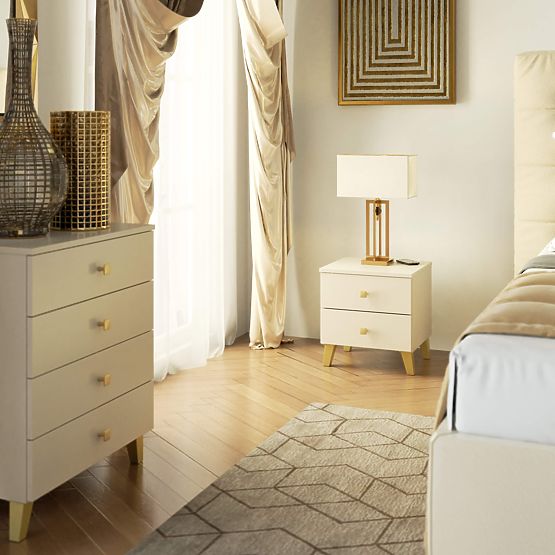 MOBI K-02 CHEST OF DRAWERS CASHMERE GOLD