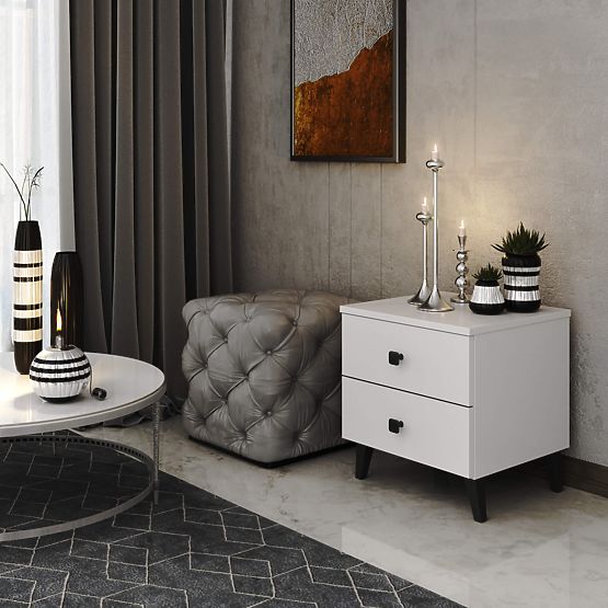 MOBI K-02 CHEST WHITE BLACK