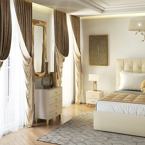 MOBI K-04 CHEST OF DRAWERS CASHMERE GOLD