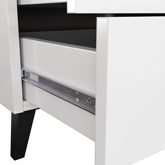 MOBI K-06 WHITE BLACK CHEST OF DRAWERS