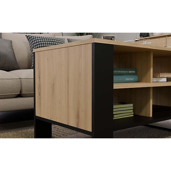 Modern 4P Table OAK ARTISAN BLACK