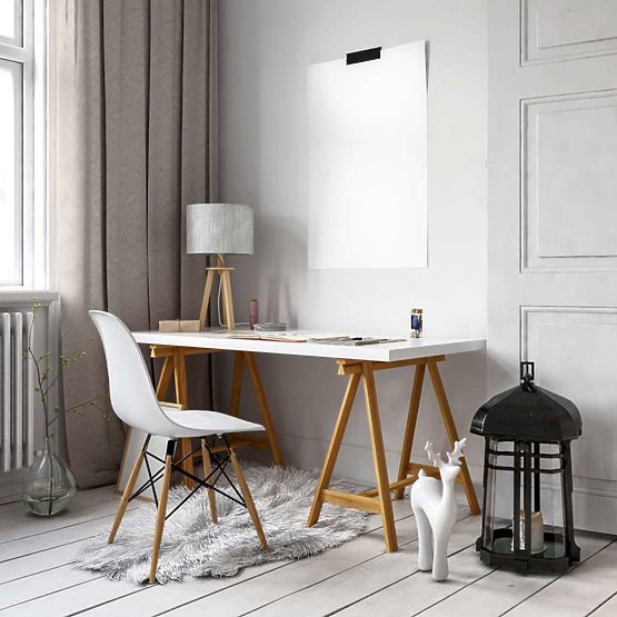 Modern Chair Paris DSW White