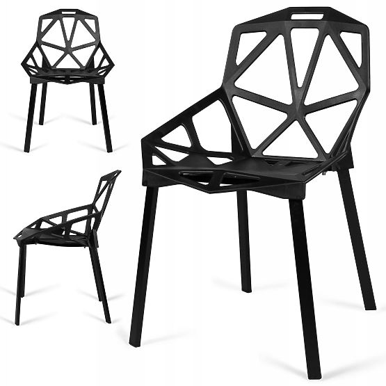 Modern Lace Armchair VECTOR Black