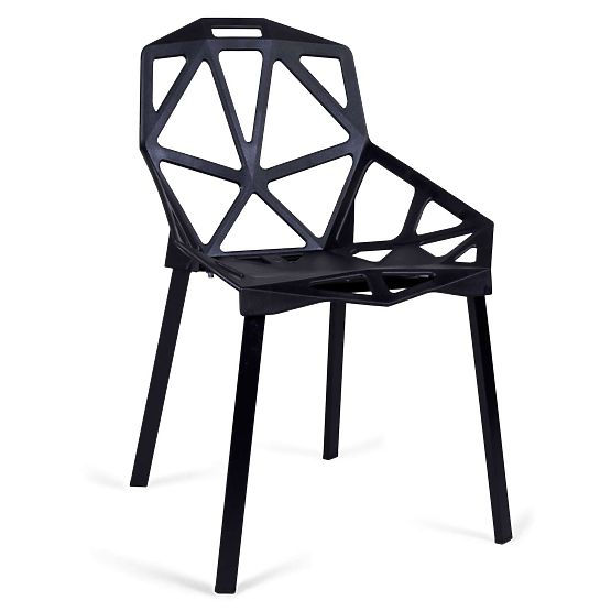 Modern Lace Armchair VECTOR Black