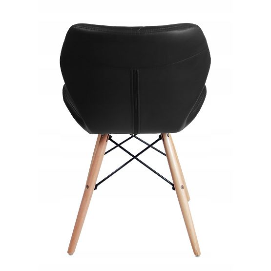 Modern Upholstered Chair MURET Black
