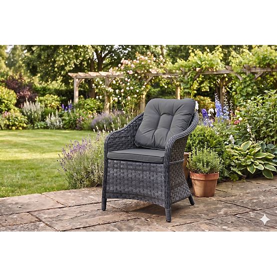 MODERNO Grey Technorattan Terrace Chair