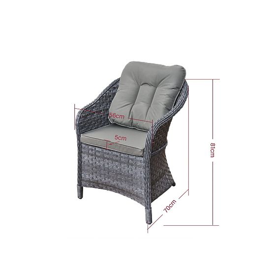 MODERNO Grey Technorattan Terrace Chair