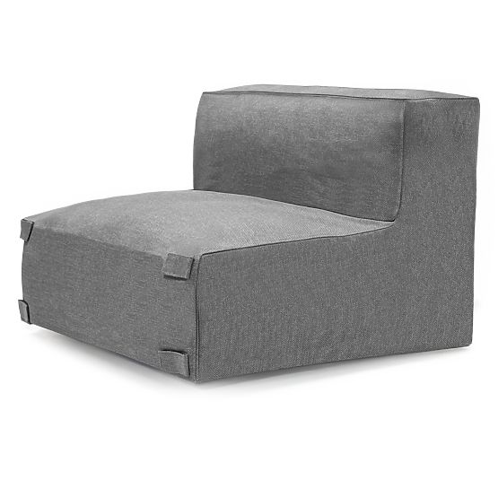 Modular Garden Corner Sofa Vacuum I with Cover, Gray