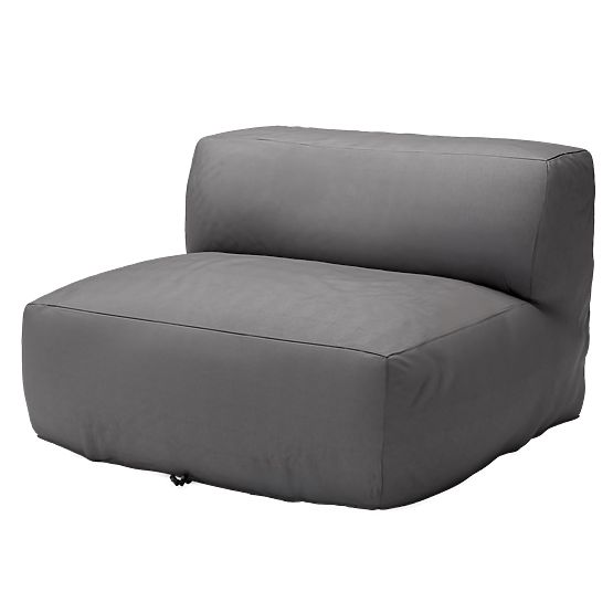 Modular Garden Corner Sofa Vacuum I with Cover, Gray