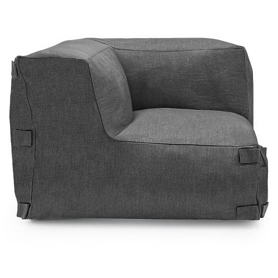Modular Garden Corner Sofa Vacuum Vll with Cover, Gray
