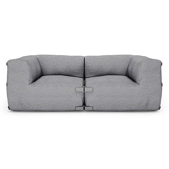 Modular Garden Sofa Vacuum Vlll with Cover, Gray
