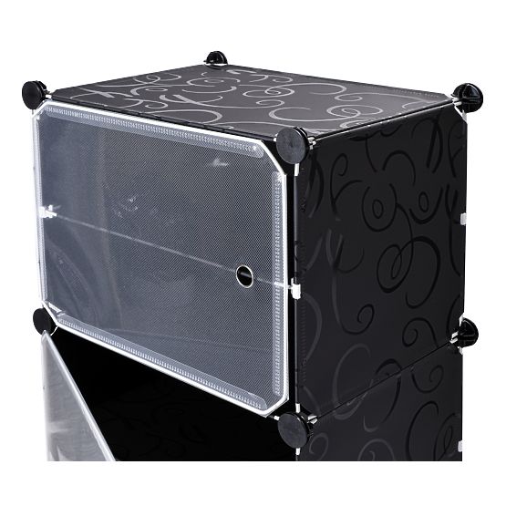 Modular Shoe Cabinet Wardrobe Pola Black