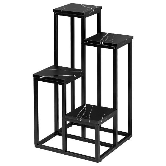 Mogren Black Marble Plant Stand