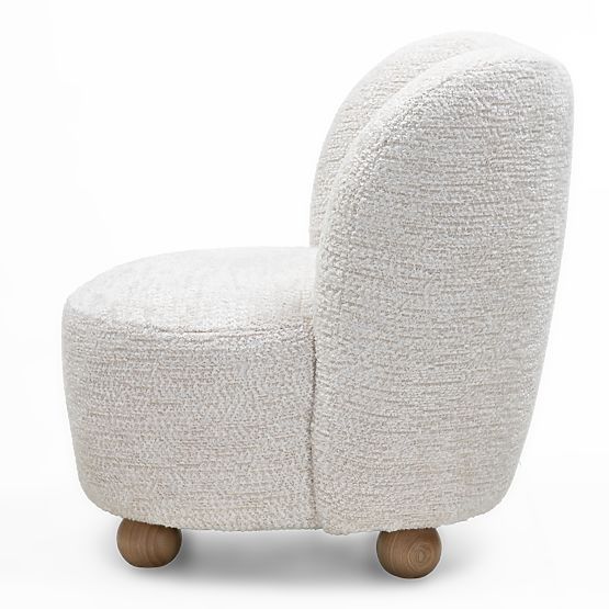 Monroe Relaxation Chair Beige/Natural, Rounded Shapes, Ball Legs