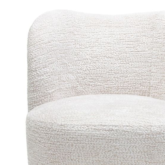 Monroe Relaxation Chair Beige/Natural, Rounded Shapes, Ball Legs