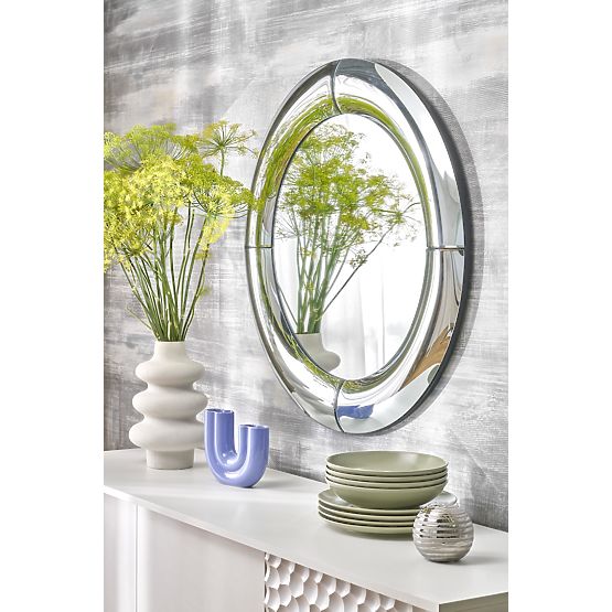 MOON Wall Mirror, Silver (1p=1pc)
