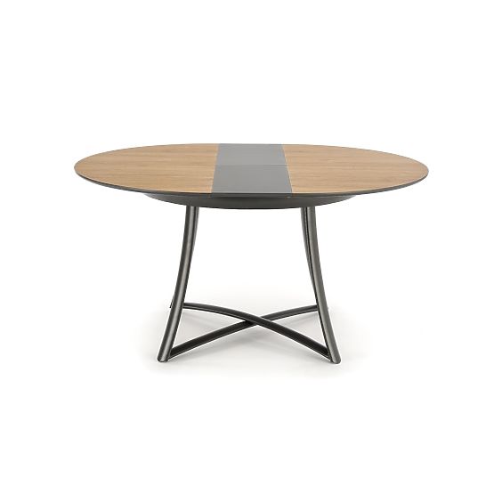 MORETTI Extendable Table Top - Golden Oak / Grey, Legs - Anthracite