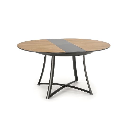 MORETTI Extendable Table Top - Golden Oak / Grey, Legs - Anthracite