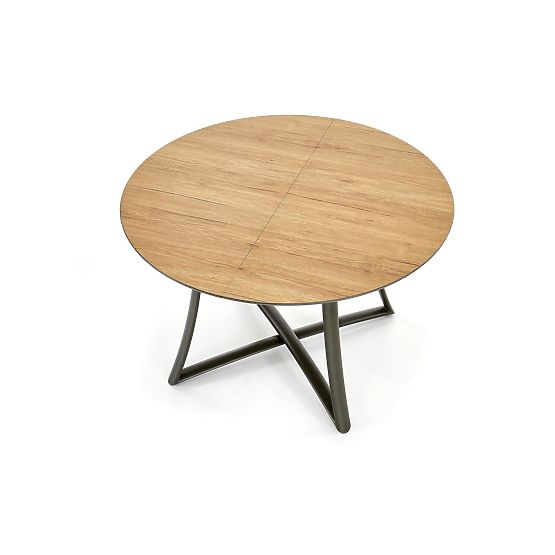 MORETTI Extendable Table Top - Golden Oak / Grey, Legs - Anthracite