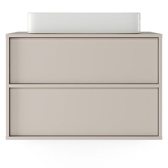 Mossy Vanity Cabinet for Countertop Sink, 80 cm, Cashmere