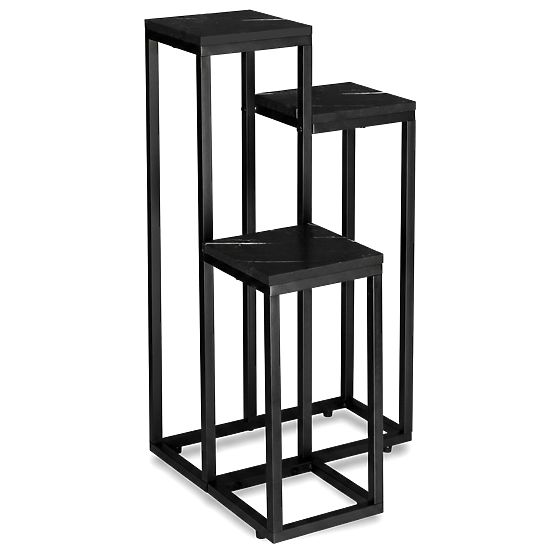 Munir Black Marble Plant Stand
