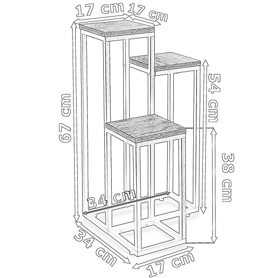 Munir White Marble Plant Stand