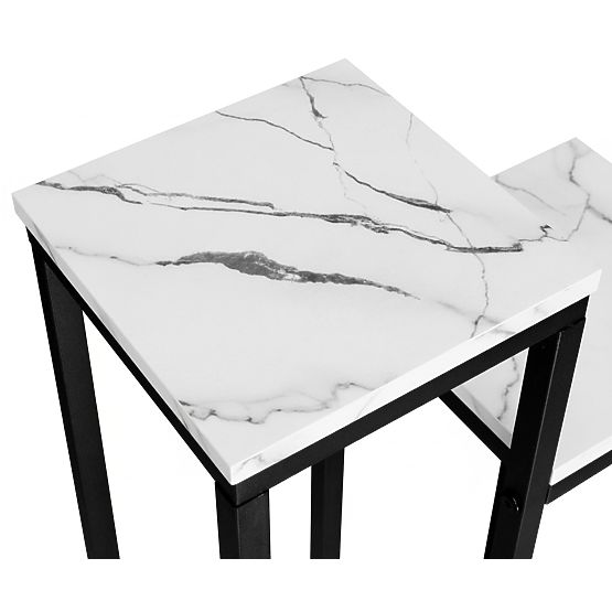 Munir White Marble Plant Stand