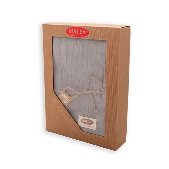 Muslin bedspread 210x240 dark grey