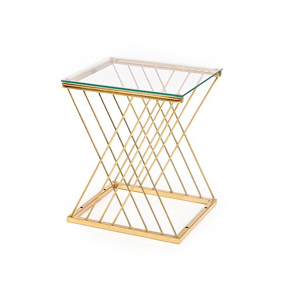 NANCY Table Gold / Transparent
