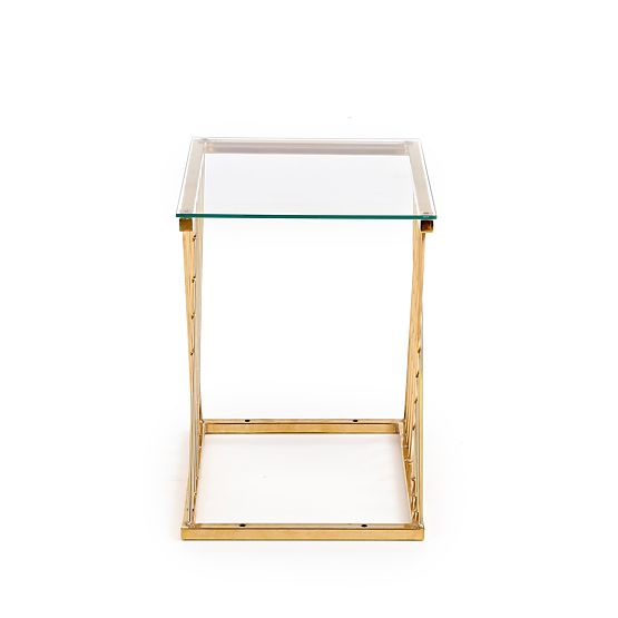 NANCY Table Gold / Transparent