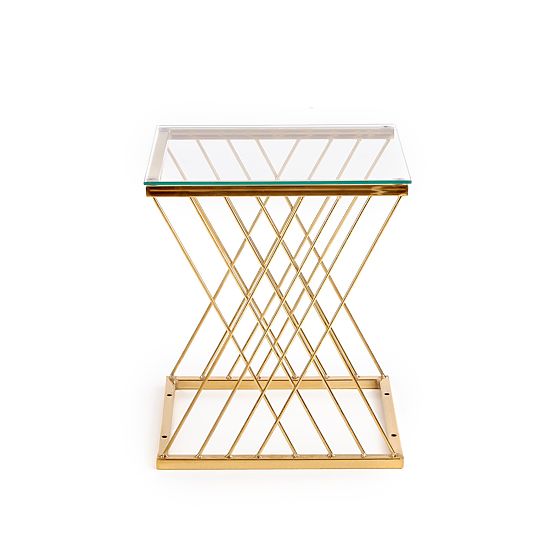NANCY Table Gold / Transparent