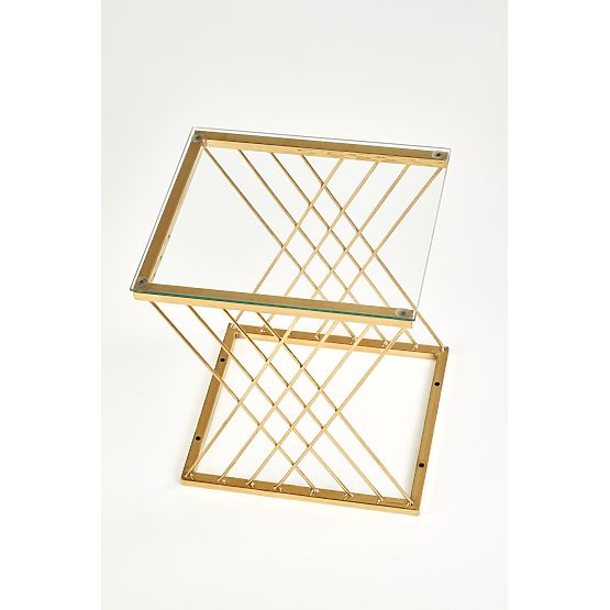 NANCY Table Gold / Transparent