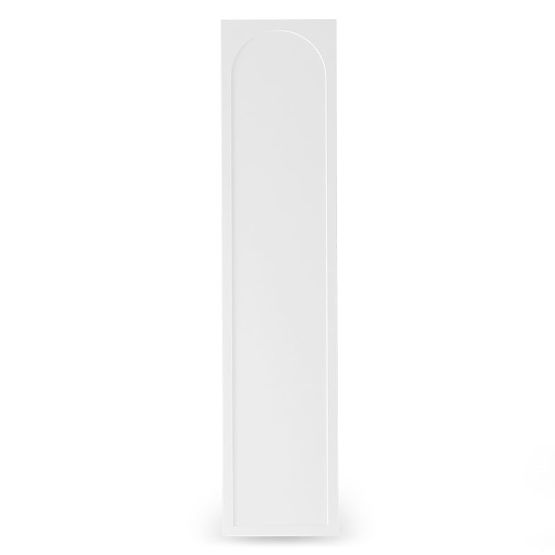 Neroli Wardrobe Door, 45.6 cm, Arched Panel, White, Left
