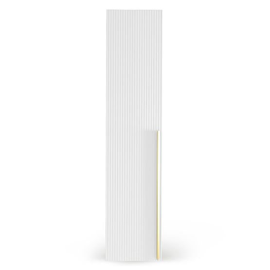 Neroli Wardrobe Door, 45.6 cm, Simple Grooves, White