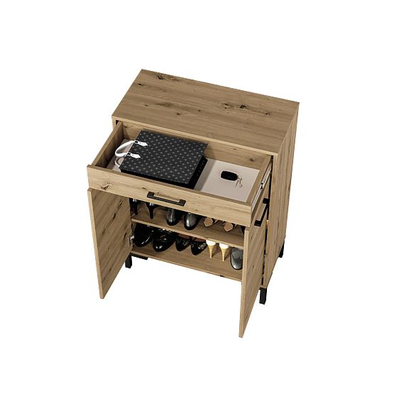 Nevio shoe cabinet - artisan oak