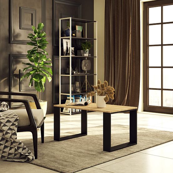 NOX COFFEE TABLE OAK SONOMA / BLACK