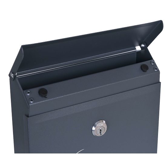 Odvin Anthracite Letter Mailbox