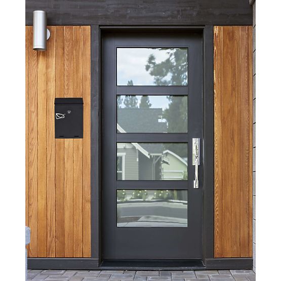 Odvin Black Mailbox for Letters