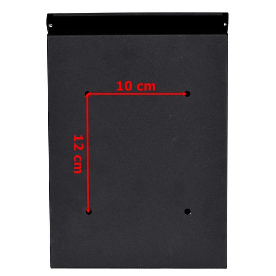 Odvin Black Mailbox for Letters