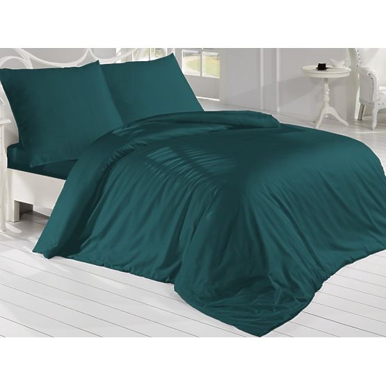 One-color satin bedding 140x200 cm - Kerosene color