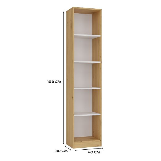 Onyx R40 Shelf OAK ARTISAN WHITE