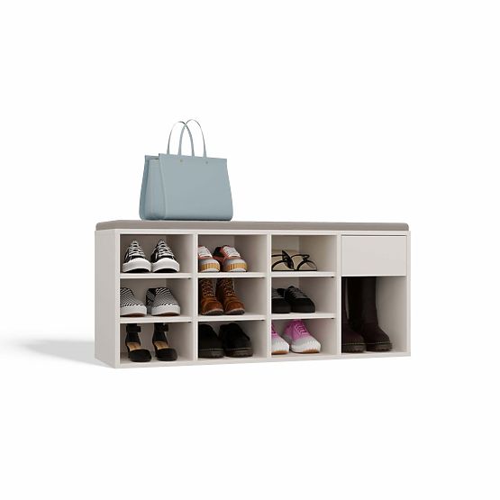 Open Shoe Cabinet TALLIN CASHMERE BEIGE for Hallway