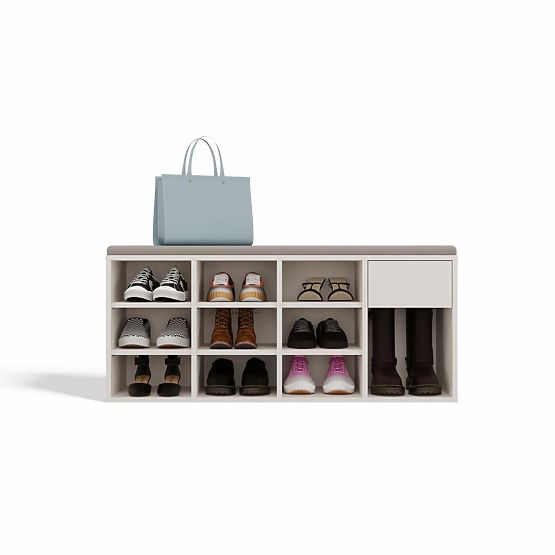 Open Shoe Cabinet TALLIN CASHMERE BEIGE for Hallway