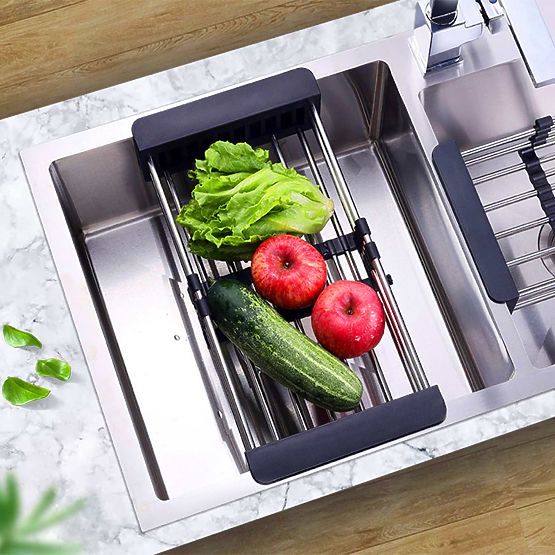 ORDOS Black Sink Basket Drainer